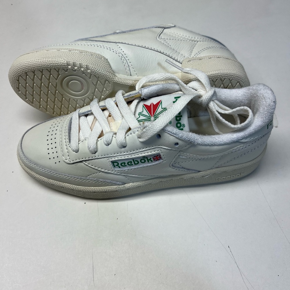 Reebok White and Green Women's Sneakers